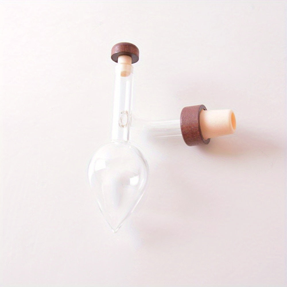 Glass Quick Wine Decanter Spout Sobering Device Clear Round\u002FPeach Shaped Wine Aerator Professional Wine Bottle Pourer Winery